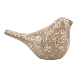 [6CE2445M] Decoratie vogel 16x7x9 cm