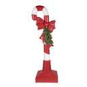 Decoration candy cane Red White 35x23x100 cm