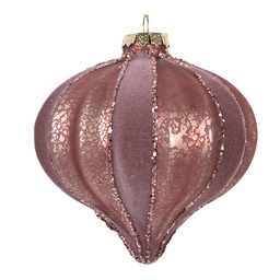 [6GL5157] Christmas Bauble Pink Ø 10x10 cm