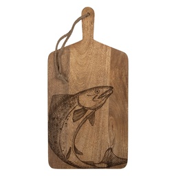[6H2391] Decoration Chopping Board Brown 25x2x50 cm