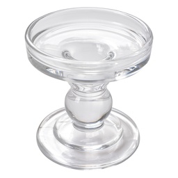 [6GL4426] Candle Holder Transparent Ø 9x9 cm