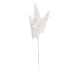 [66666] Decorazione Albero di Natale Bianco 8x6x55 cm