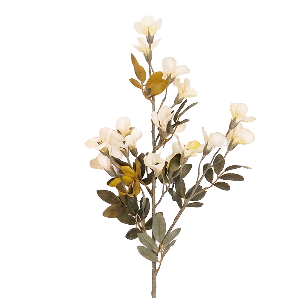 Decoratie tak met bloemen 100 cm
