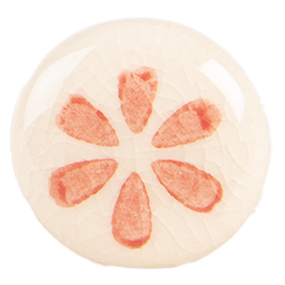 Pomello per Porta Beige Arancio Ø 3x3 cm / S3 cm