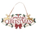 Textschild Rot Goldfarbig 70x1x34 cm