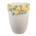 Blumentopf für Innen Weiß Gelb Ø 17x23 cm