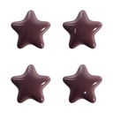 Poignée de porte set de 4 Violet Ø 4x3/6 cm