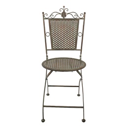 [5Y1040] Bistro Chair Green Brown 43x45x96 cm