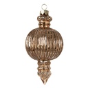 Boule de Noël couleur cuivre Ø 7x14 cm