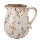 Decorative Pitcher Beige Pink 21x16x20 cm