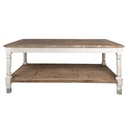 Tisch Weiß Braun 200x100x85 cm
