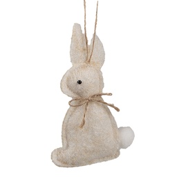 [65372] Ciondolo Decorativo Coniglio Beige 6x1x10 cm