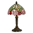Lampada parete Tiffany Verde, Rosa Ø 21x39 cm E14/max 1x25W