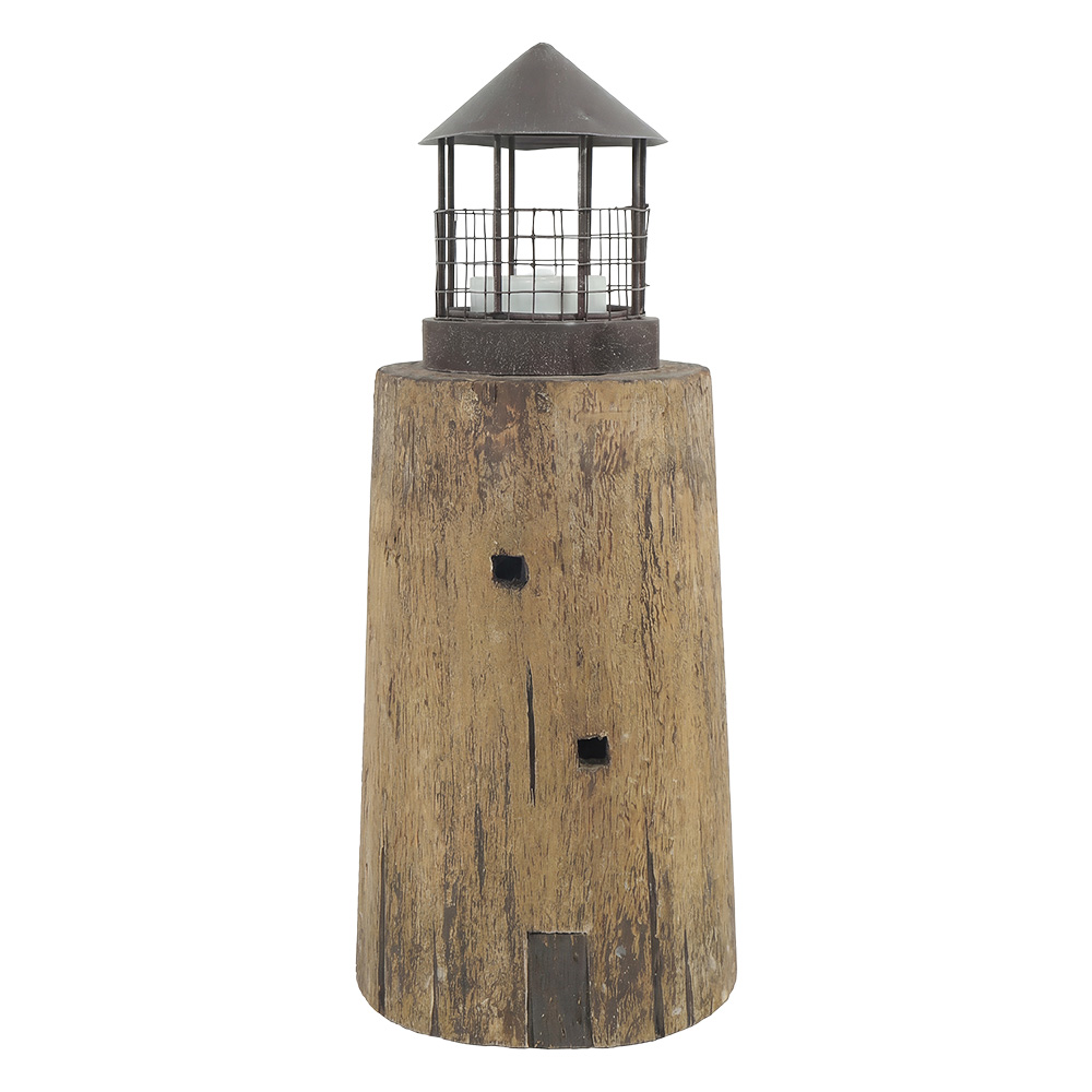 Décoration Phare Marron Ø 15x36 cm