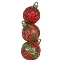 Decorazione Palla di natale LED Rosso Verde 14x14x40 cm / 3xAAA
