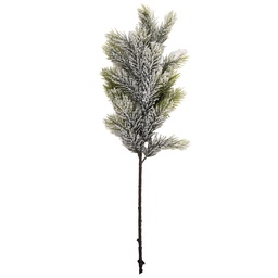 [66667] Weihnachtsdeko Ast Grün Weiß 15x7x60 cm
