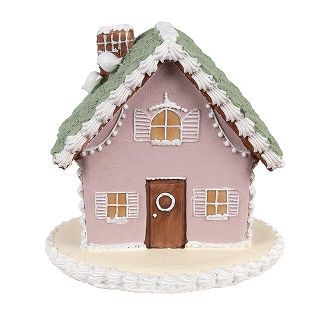Décoration Maison Rose 13x13x12 cm