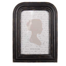 [2F1336] Bilderrahmen Schwarz Braun 15x2x20 cm / 10x15 cm