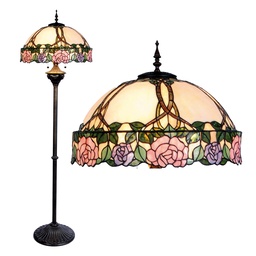 [5LL-5612] Vloerlamp Tiffany Ø 50x164 cm E27/max 3x60W