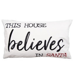 [BWX36-4] Housse de coussin Blanc Noir 30x50 cm
