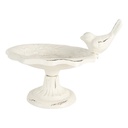 Bain doiseaux Blanc 14x12x11 cm
