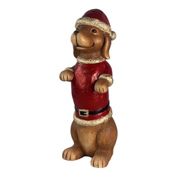 [6MG0202] Decoratie hond 18x23x51 cm