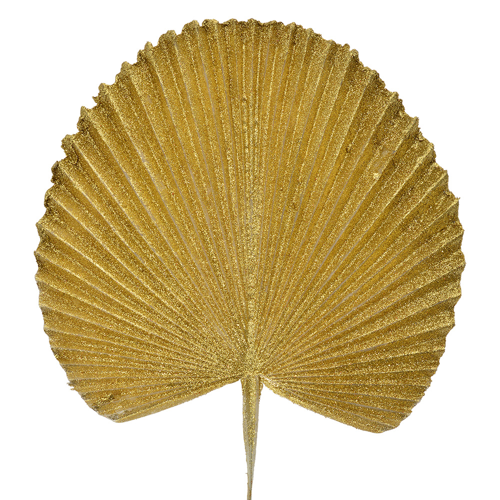 Deko Blatt Goldfarbig 25x1x36 cm