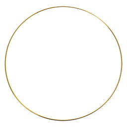 [66200L] Dekorationsring Goldfarbig Ø 40x1 cm