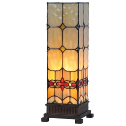 [5LL-9228] Wall Lamp Tiffany Yellow 12x12x35 cm E14/max 1x40W