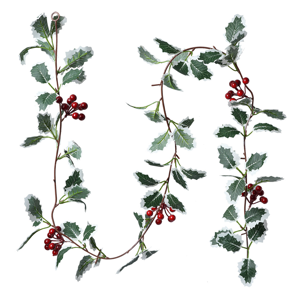 Kunstblumen Grün Rot 170 cm