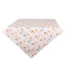 [PAP01] Tischdecke Beige Rosa 100x100 cm