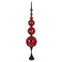 Décoration pilier boule Rouge Vert Ø 31x179 cm