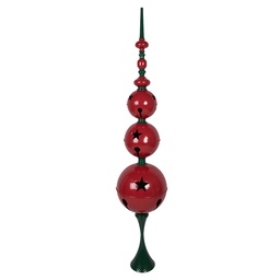 [5Y1399] Dekoration Säule Rot Grün Ø 31x179 cm