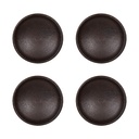 Türknopf 4er Set Braun Ø 3x2 cm / S3 cm