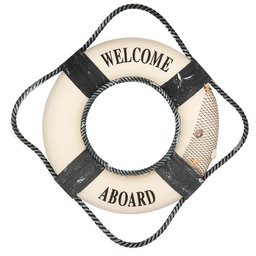 [66068] Salvagente da decorazione Bianco Blu Ø 31x6 cm