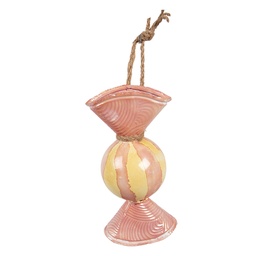 [6Y5928] Decoration Candy Pink Yellow 10x8x21 cm
