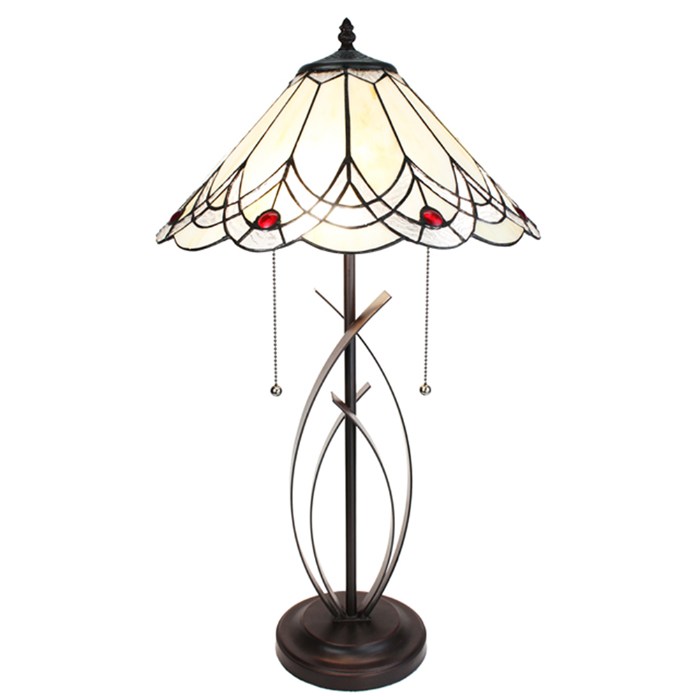 Tafellamp Tiffany Ø 39x69 cm E27/max 2x60W