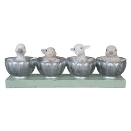 [6PR1053] Decoratie Pasen 26x6x9 cm