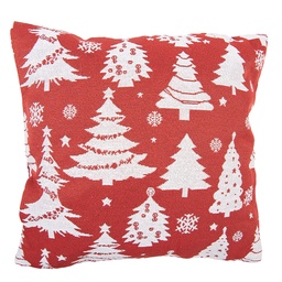 [KG023.157] Cuscino imbottito Rosso Bianco 44x44x4 cm