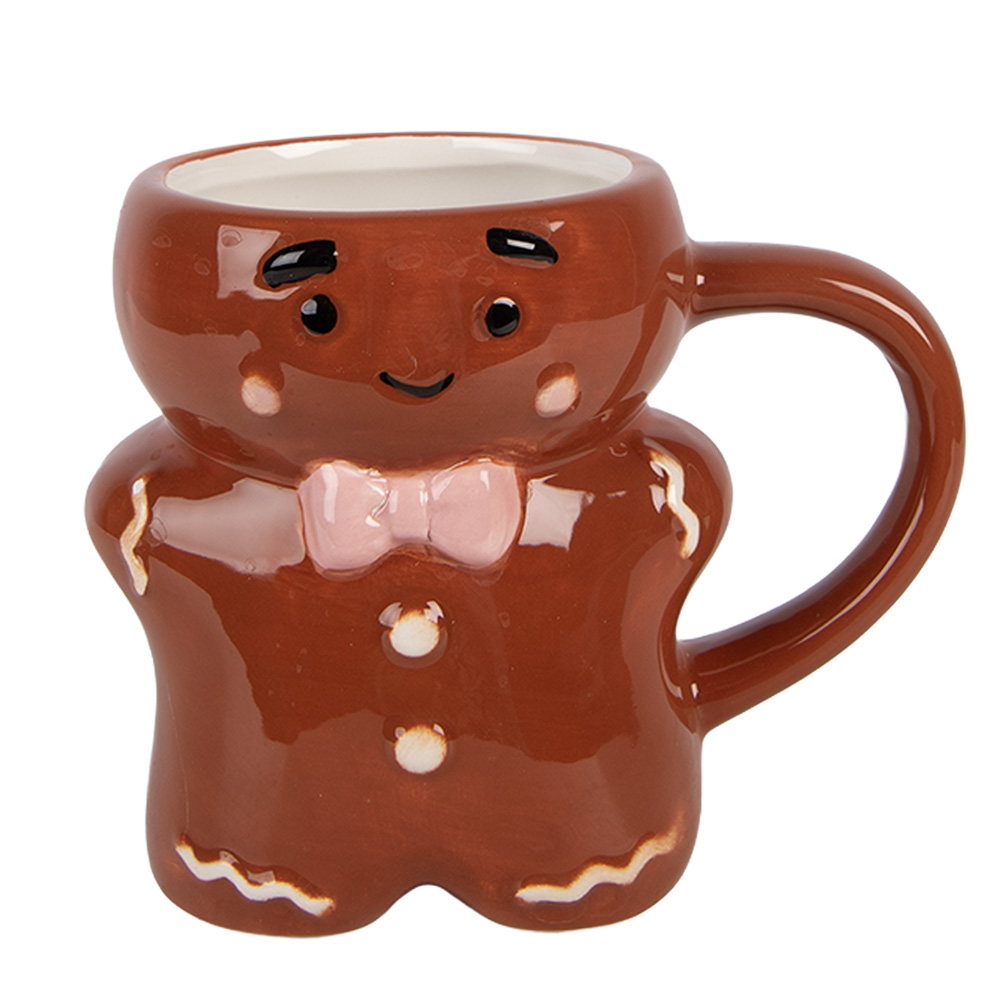 Tazza Marrone Bianco 12x8x10 cm / 250 ml