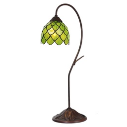 [5LL-6045] Lampada parete Tiffany Verde Ø 28x60 cm E14/max 1x40W