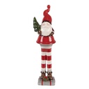 Christmas Decoration Santa Claus Red White 9x8x30 cm