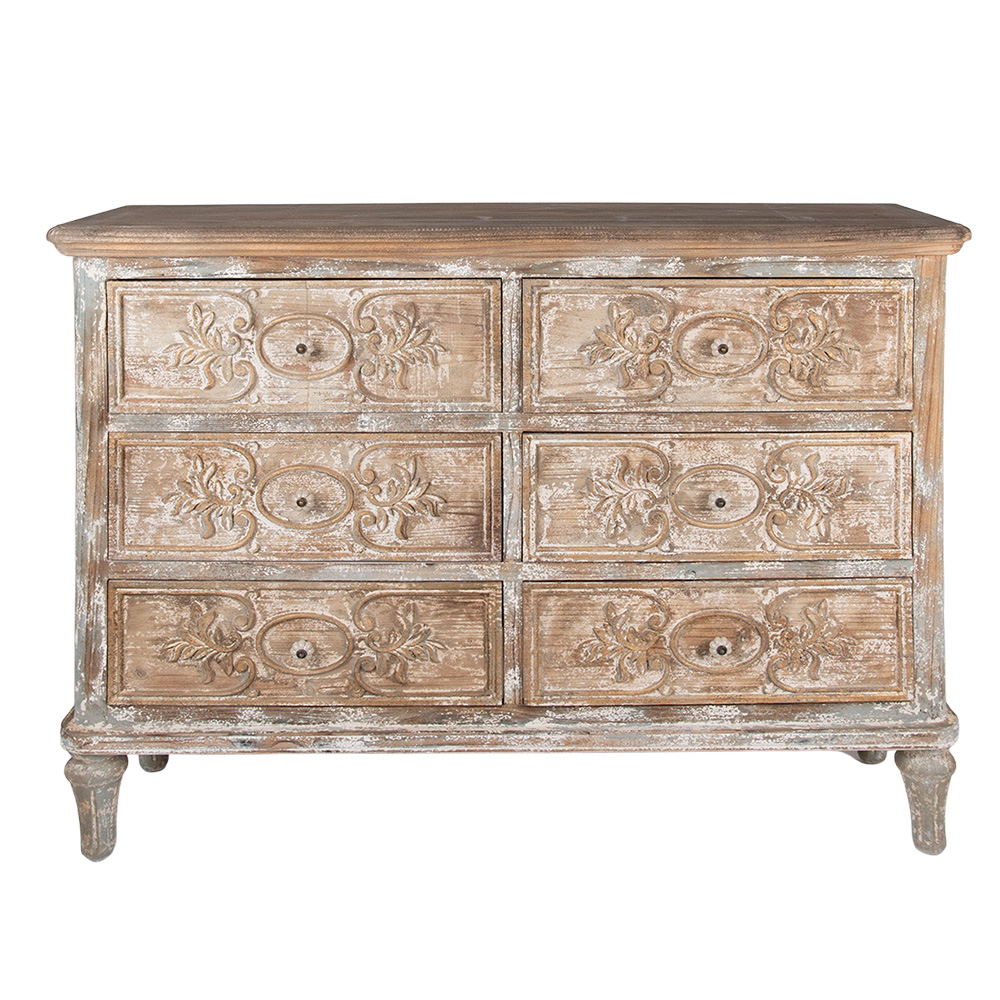 Cassettiera Verde Beige 95x38x90 cm
