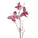 Decoration Branch with butterflies 14x5x85 cm