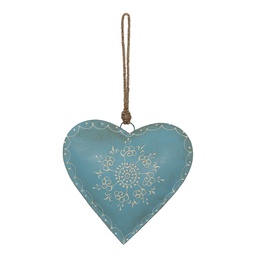 [6Y4815L] Pendentif décoratif Cur Bleu 20x1x20 cm