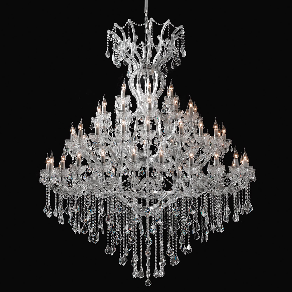 Lustre Transparent Ø 170x200/270 cm E14/max 60x40W