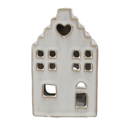[6CE1588M] Waxinelichthouder huis 9x7x14 cm