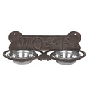 Fressnapf Hund Braun 39x18x12 cm / 2x300 ml