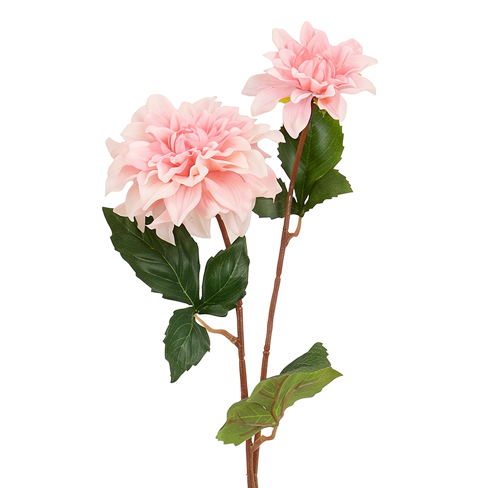 Decorative Artificial Branch with flowers Pink Green 60 cm