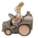 Decoration Rabbit Pink, Beige 13x7x12 cm